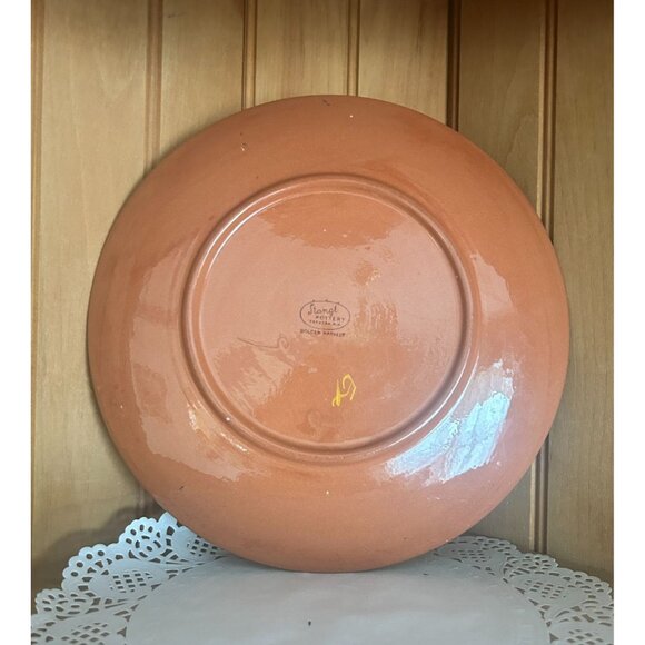 Vintage Stangl Pottery Gold Harvest Dinner Plate White Tan Gray Floral - Picture 4 of 4